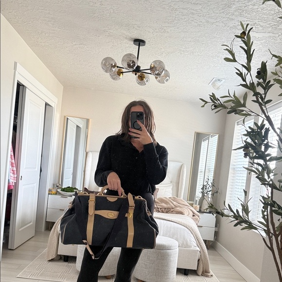 Christian Dior navy blue and Tan Travel Bag - Picture 10 of 12